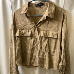 Zara Button Down Blouse
